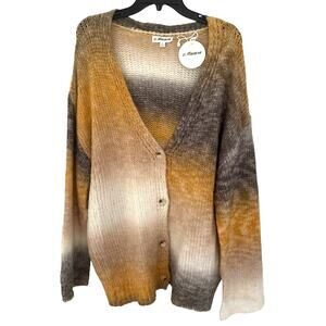 Macaron Golden Hour Oversized Stretchy Cardigan XL New